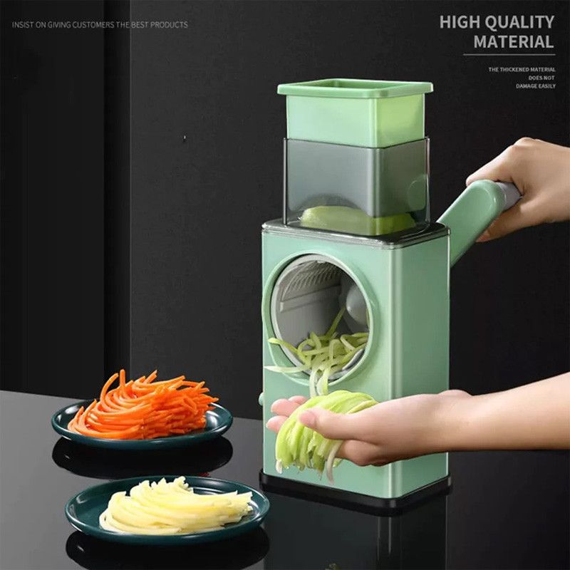 3 In 1 Manual Vegetable Slicer Potato Chopper Rotary Cheese Grater Veggie Chopper Peeler Maker Machine Kitchen Accessories Tools